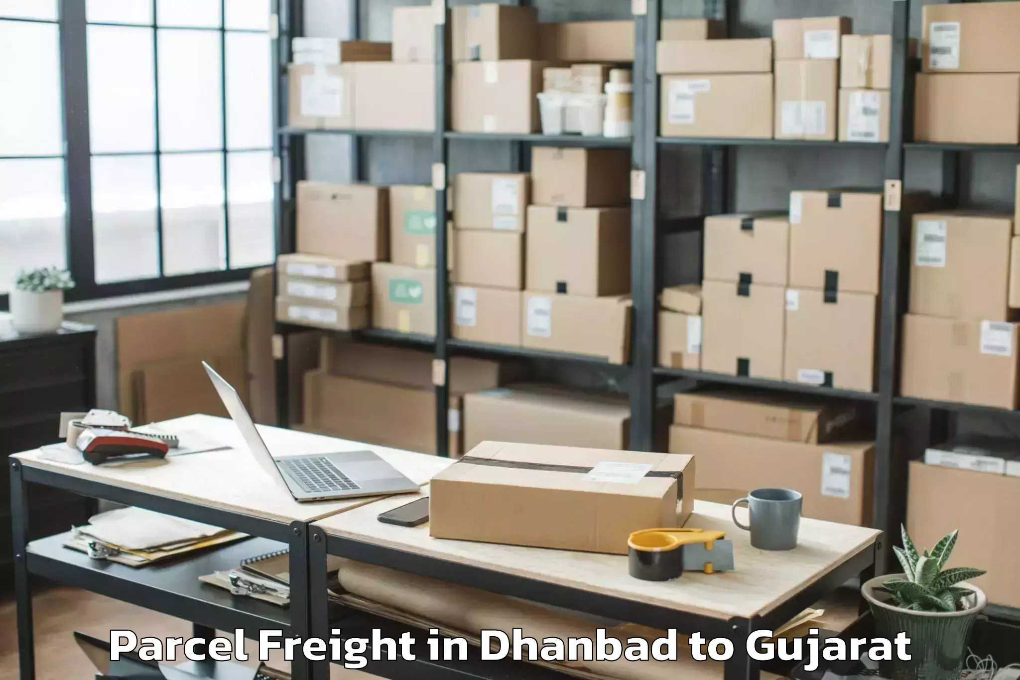 Hassle-Free Dhanbad to Salaya Parcel Freight